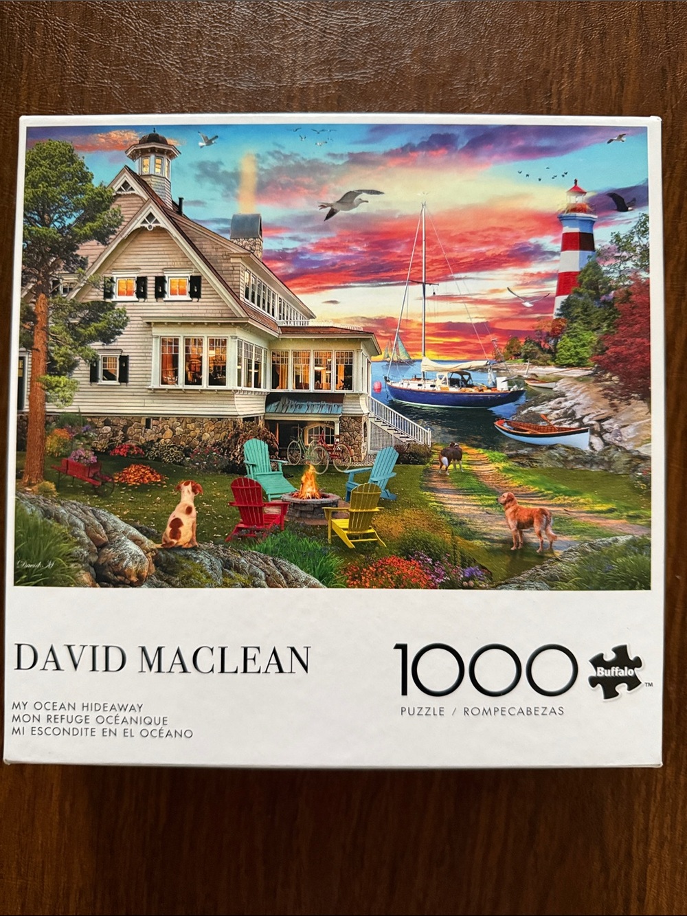 David Maclean 'My Ocean Hideaway' 1000-Piece Jigsaw Puzzle - Multi-Color